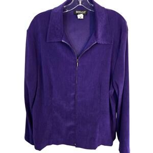 Briggs 18W Women's Blazer Purple Suit Coat Plus Size 2X 2XL XXL Jacket